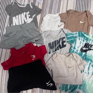 Nike Kids' Short Sleeve Tees in Red, Gray, and Brown